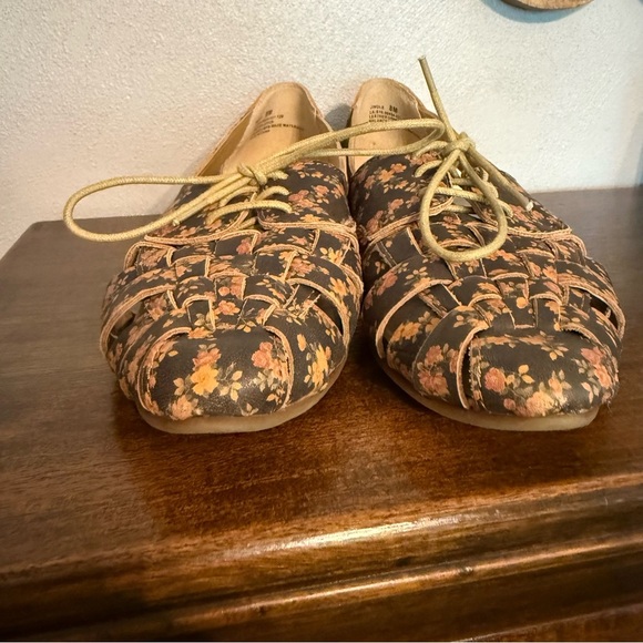 Latigo Floral Jingle Brown Lace-Up Leather Women's Shoes Size 8 - Picture 16 of 16